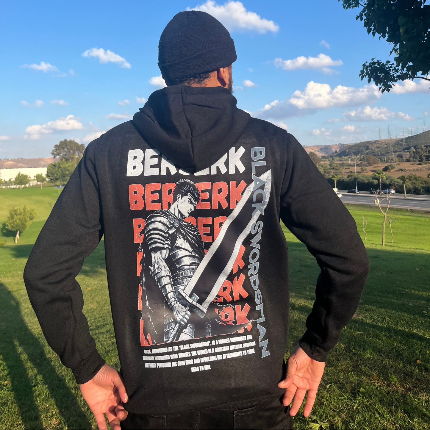 π₯ BERSERK Hoodie β Black Swordsman Edition π₯